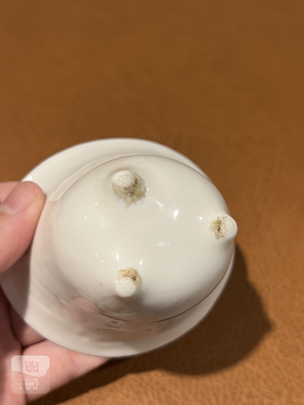 十七世纪 德化乳足琴鹤诗文杯 - 图9